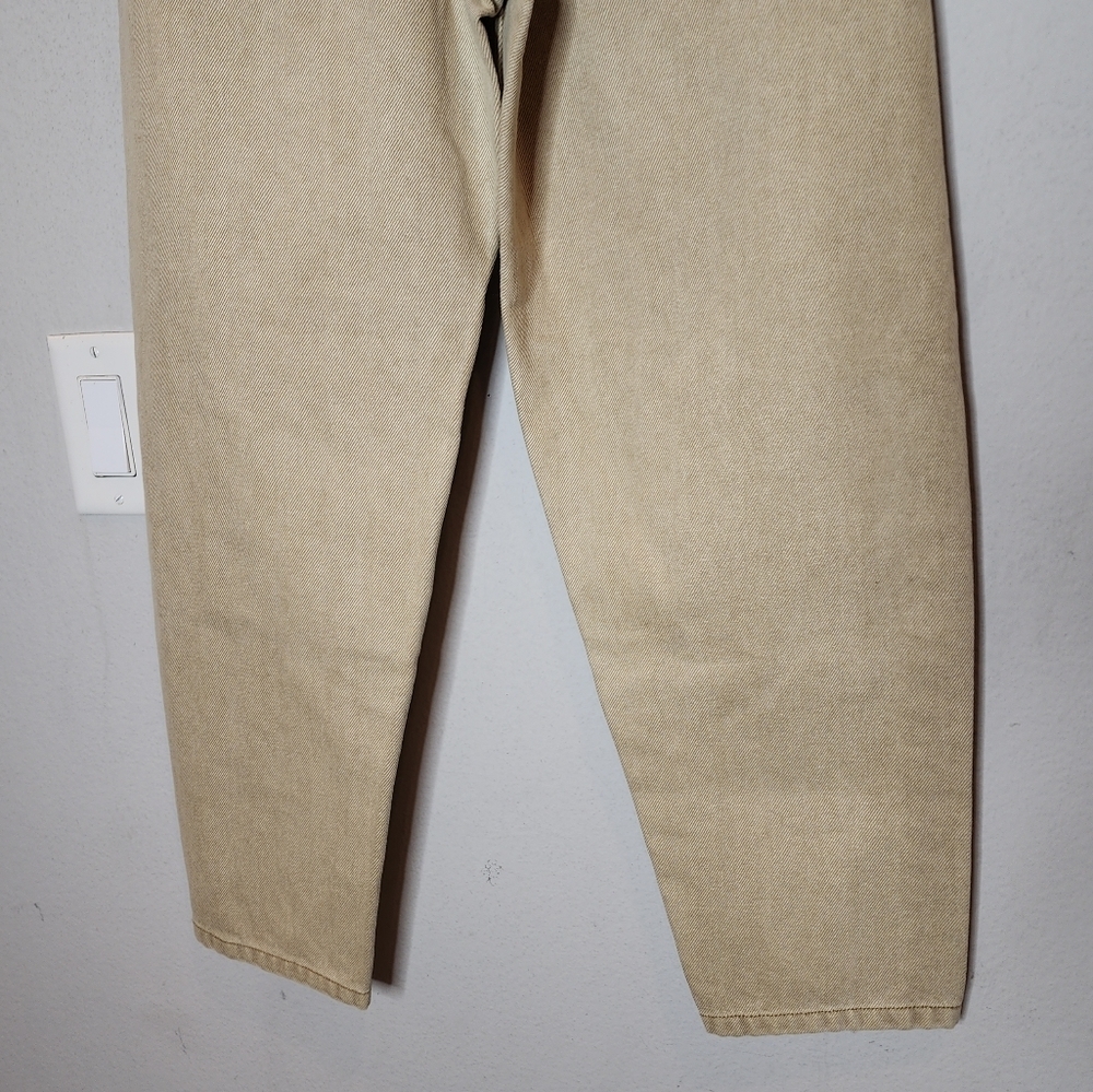NWT Frank & Oak Linda Balloon Fit Tan Khaki Jeans. Women's size 23. Hemp/Cotton - Picture 7 of 16